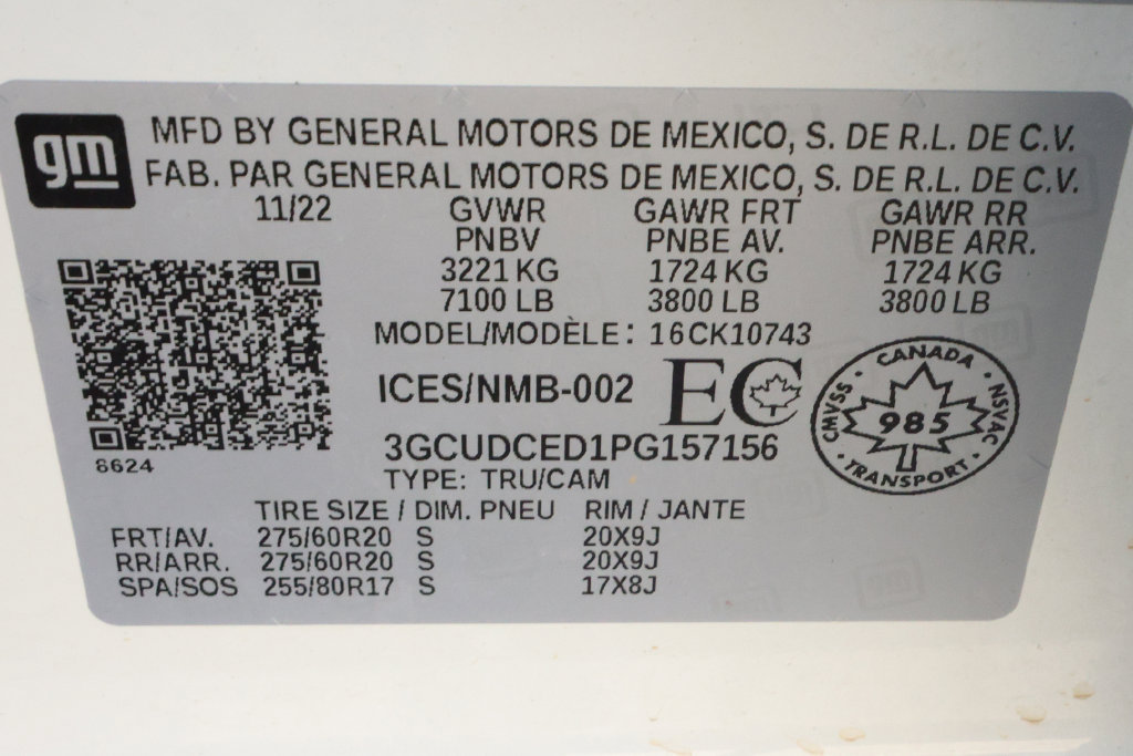 Used 2023 Chevrolet Silverado 1500 Custom Trail Boss AWD/4WD image 12