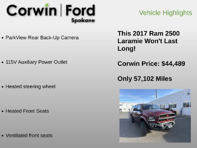 Used 2017 RAM 2500 Laramie w/ Sport Appearance Group AWD/4WD image 12