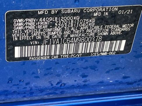 Used 2021 Subaru WRX Premium w/ Popular Package #1 image 25