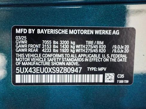 Certified 2025 BMW X5 xDrive50e w/ Parking Assistance Package image 27