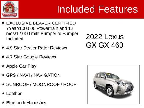 Used 2022 Lexus GX 460 w/ Accessory Package image 4