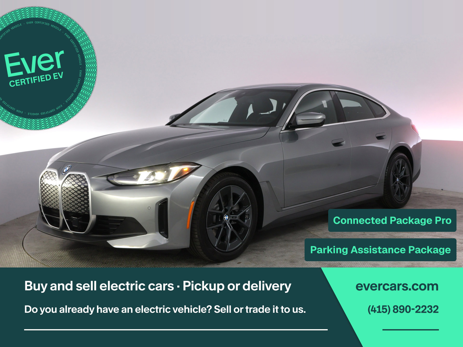 Used 2025 BMW i4 eDrive40 w/ Parking Assistance Package RWD image 1