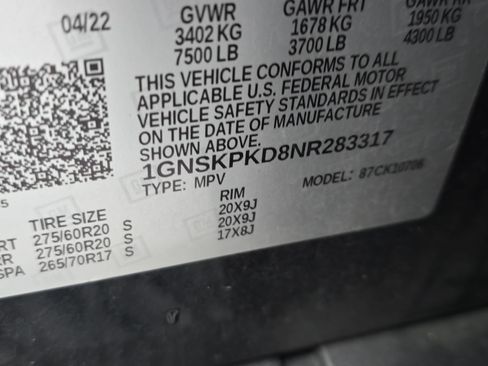 Used 2022 Chevrolet Tahoe Z71 w/ Luxury Package image 37