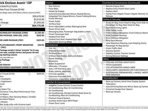 Used 2023 Buick Enclave Avenir w/ Avenir Technology Package image 5