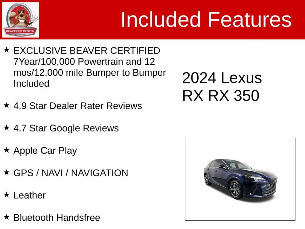 Used 2024 Lexus RX 350 FWD w/ Technology Package image 4