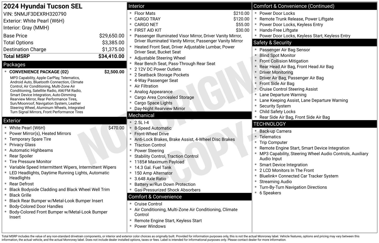 Used 2024 Hyundai Tucson SEL w/ Convenience Package FWD image 15
