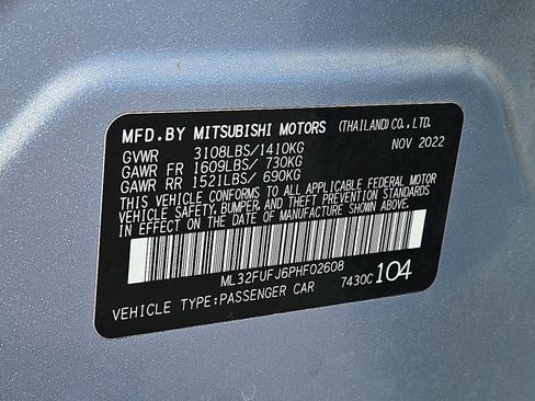 Used 2023 Mitsubishi Mirage G4 ES FWD image 36