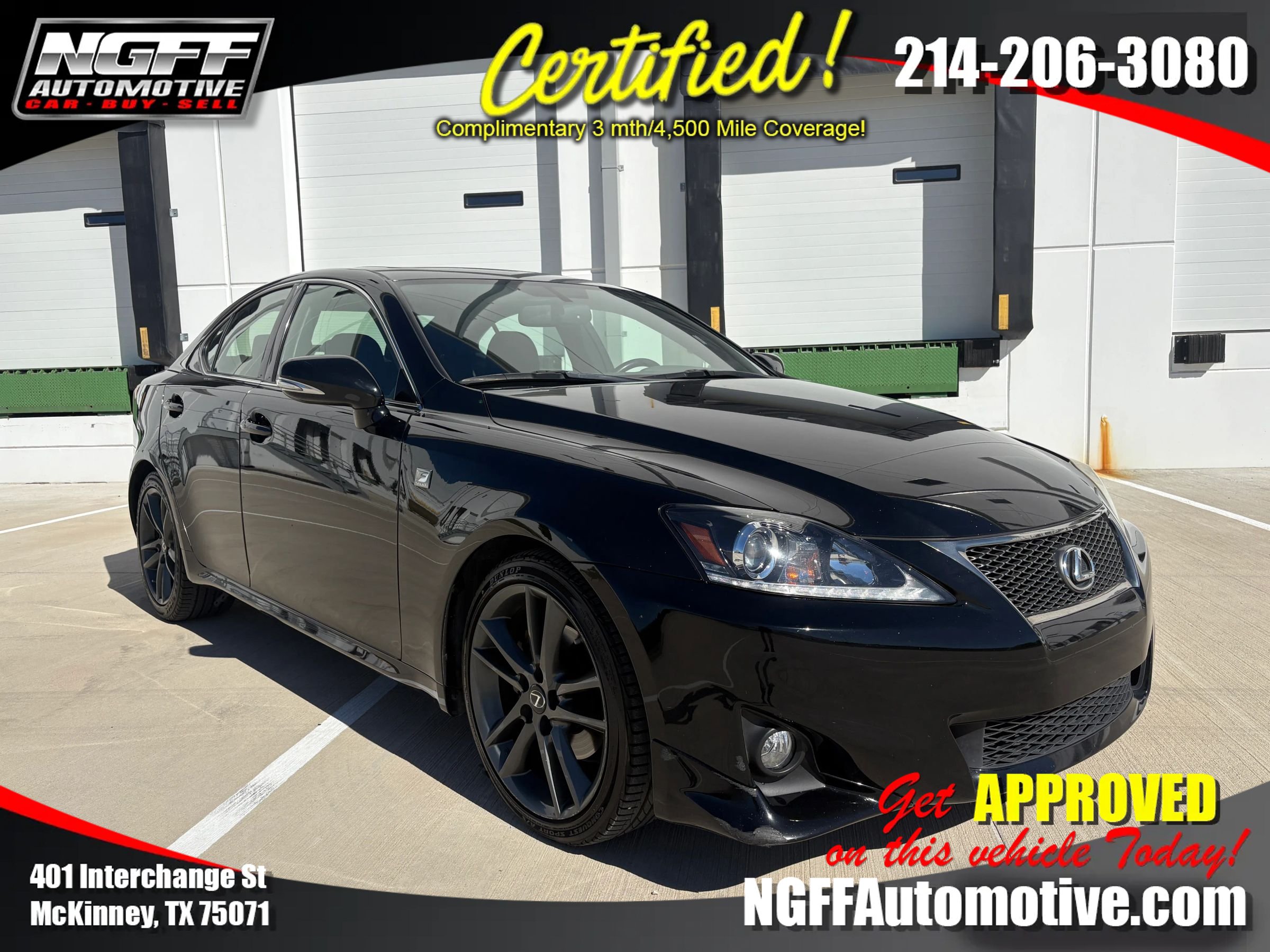 Used 2013 Lexus IS 250 w/ F-Sport Pkg w/Summer Tires RWD image 1