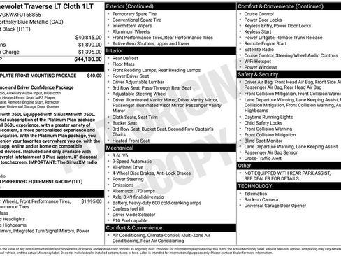 Used 2023 Chevrolet Traverse LT image 43