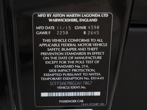 Used 2016 Aston Martin DB9 GT image 23