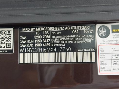 Used 2021 Mercedes-Benz G 63 AMG 4MATIC image 99