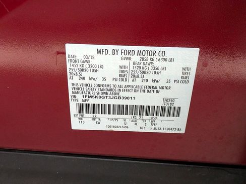 Used 2018 Ford Explorer Sport w/ Equipment Group 401A image 33