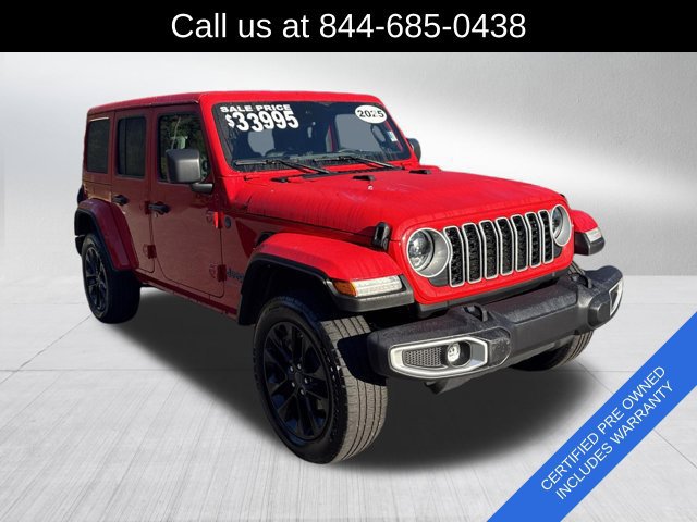 Certified 2025 Jeep Wrangler Unlimited Sahara w/ Safety Group AWD/4WD image 3