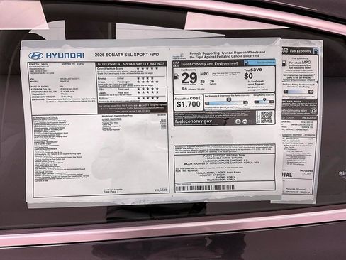 New 2026 Hyundai Sonata SEL image 14