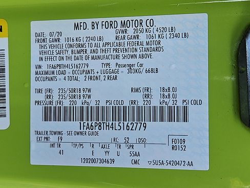 Used 2020 Ford Mustang Premium RWD image 25