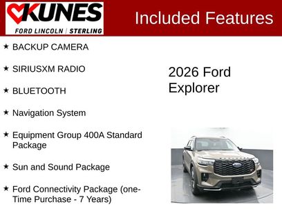 New 2026 Ford Explorer ST w/ Sun And Sound Package