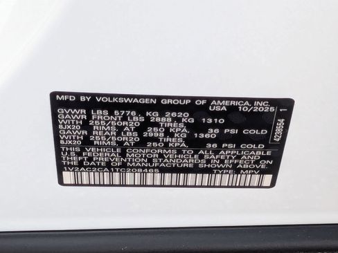 New 2026 Volkswagen Atlas Cross Sport SEL R-Line image 40