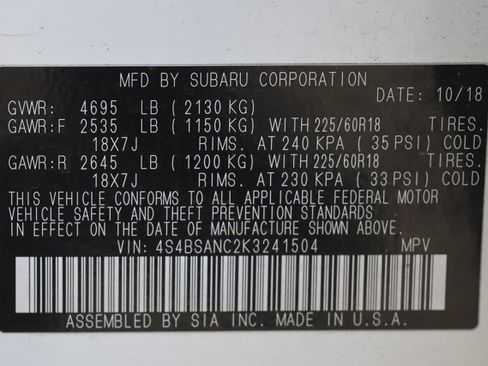 Used 2019 Subaru Outback 2.5i Limited AWD/4WD image 15