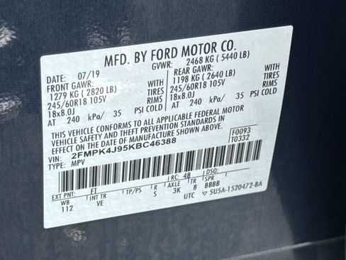 Used 2019 Ford Edge SEL w/ Equipment Group 201A AWD/4WD image 21