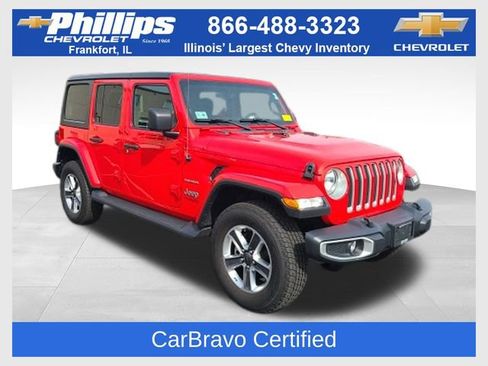 Used 2022 Jeep Wrangler Unlimited Sahara w/ Cold Weather Group AWD/4WD image 1