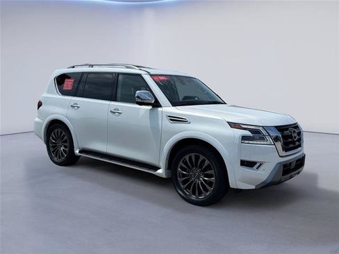 Certified 2023 Nissan Armada Platinum w/ Captain's Chairs Package AWD/4WD image 1