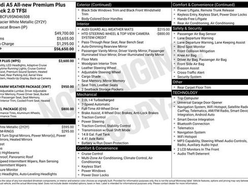 Certified 2025 Audi A5 2.0T Premium w/ Premium Plus AWD/4WD image 2