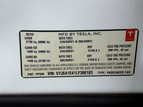 Used 2020 Tesla Model S Performance image 24