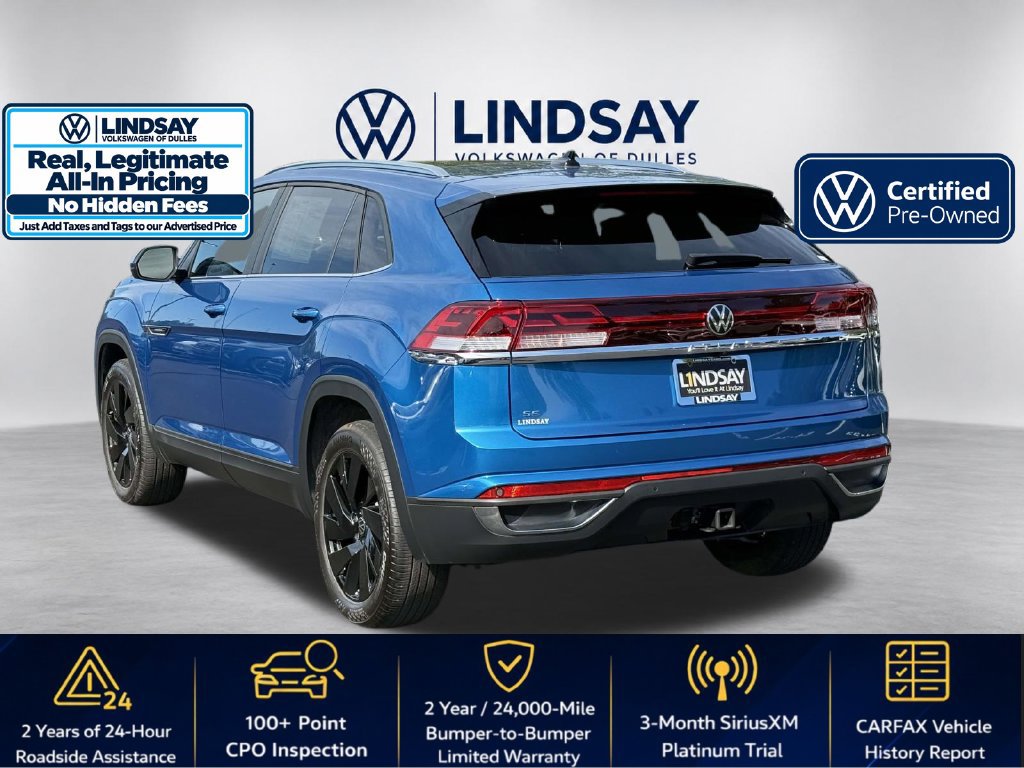Certified 2024 Volkswagen Atlas Cross Sport SE w/ Panoramic Sunroof Package FWD image 4