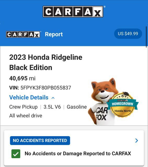 Used 2023 Honda Ridgeline Black Edition image 7