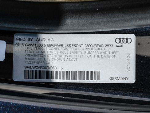 Used 2016 Audi A7 3.0T Premium Plus w/ 20" Wheel & Tire Package image 51