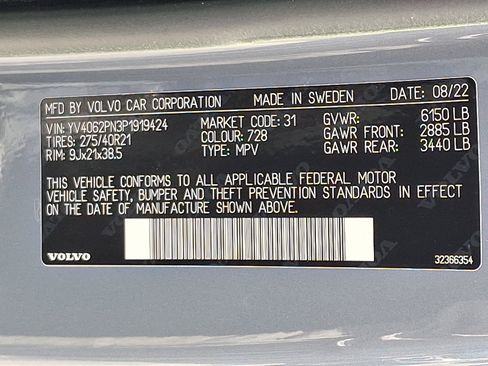Used 2023 Volvo XC90 B6 Plus w/ Protection Package AWD/4WD image 27