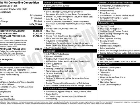Used 2022 BMW M8 Competition w/ M Carbon Exterior Package image 3