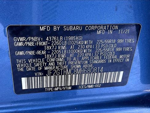 Used 2021 Subaru Crosstrek 2.5i Limited w/ Moonroof Package 1 image 36