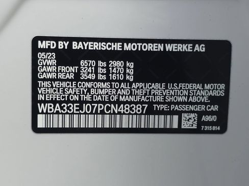 Used 2023 BMW 760i xDrive w/ Parking Assistance Package AWD/4WD image 60