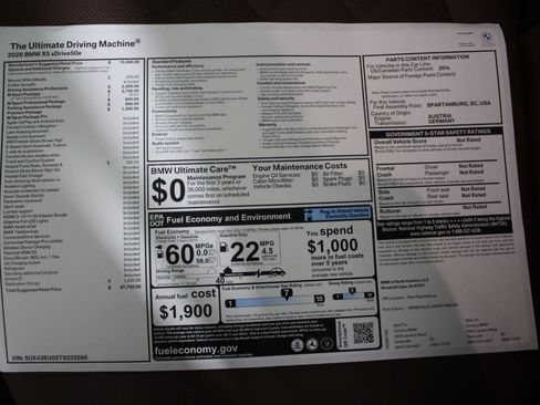 New 2026 BMW X5 xDrive50e w/ M Sport Package image 20
