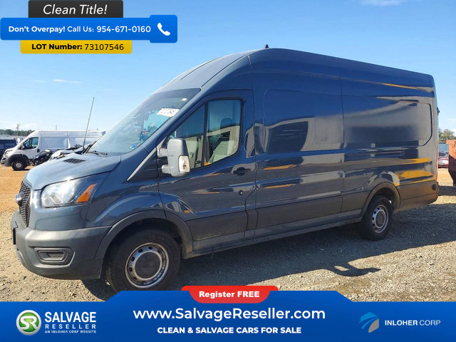 Used 2021 Ford Transit 250 148 High Roof Extended w/ Parcel Delivery Package RWD image 1