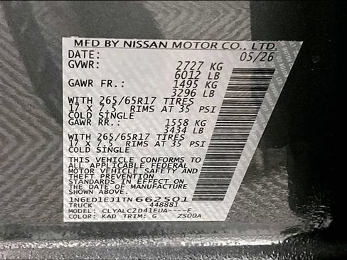 New 2026 Nissan Frontier SV w/ SV Convenience Package RWD image 41