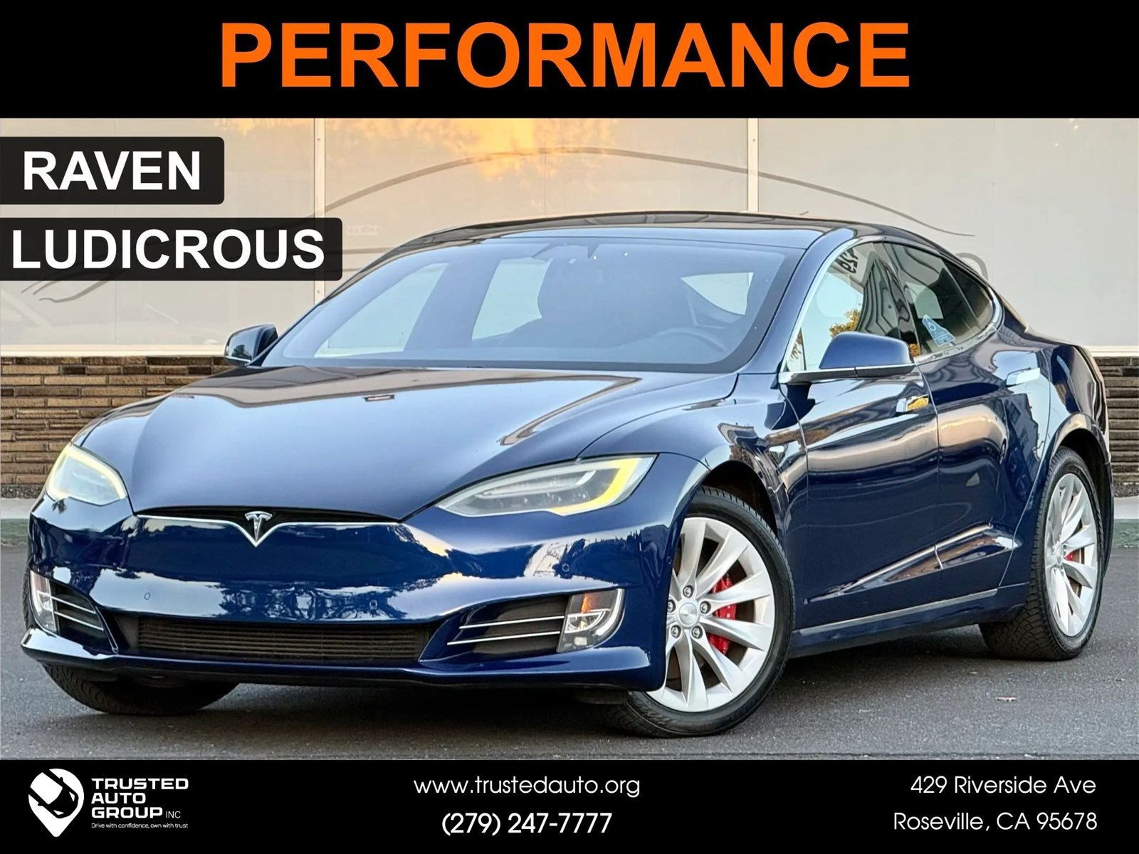 Used 2019 Tesla Model S Performance AWD/4WD image 1
