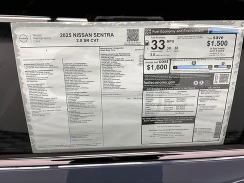New 2025 Nissan Sentra SR w/ SR Premium Package FWD image 38