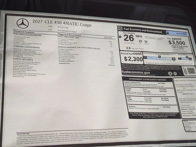 New 2027 Mercedes-Benz CLE 450 4MATIC Coupe image 17