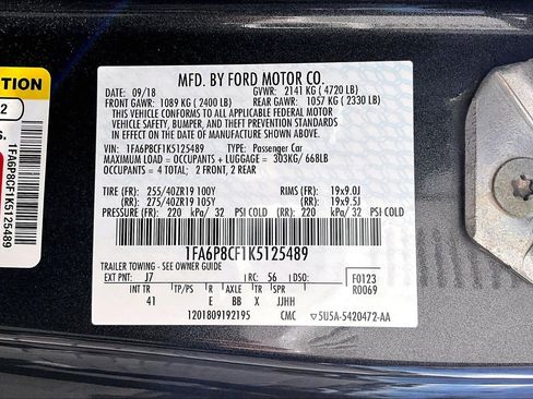 Used 2019 Ford Mustang GT Premium w/ GT Performance Package image 35