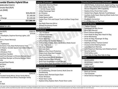 Used 2025 Hyundai Elantra Hybrid FWD image 51