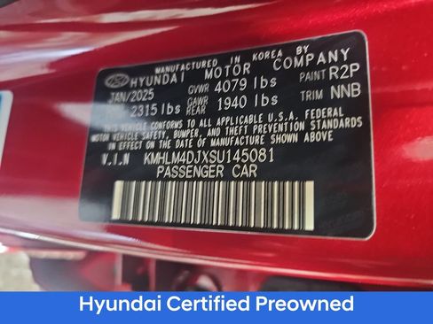 Certified 2025 Hyundai Elantra SEL FWD image 35