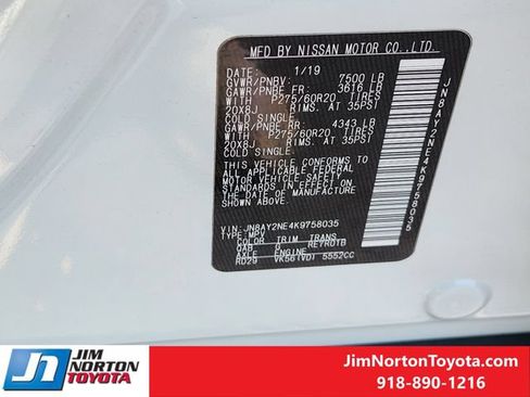 Used 2019 Nissan Armada Platinum w/ Captain's Chairs Package AWD/4WD image 34