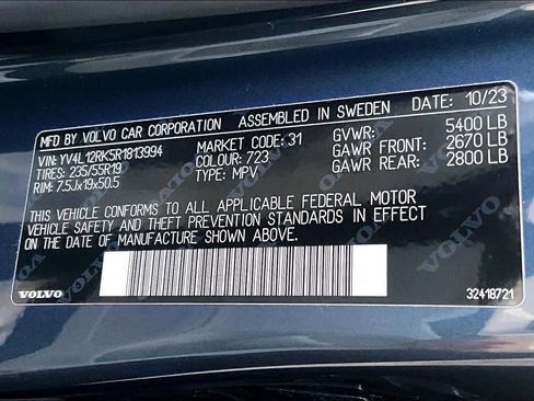 Certified 2024 Volvo XC60 B5 Core w/ Climate Package image 32