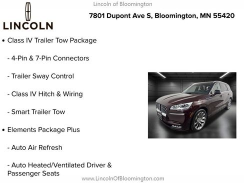 Certified 2023 Lincoln Aviator Grand Touring w/ Equipment Group 301A AWD/4WD image 10