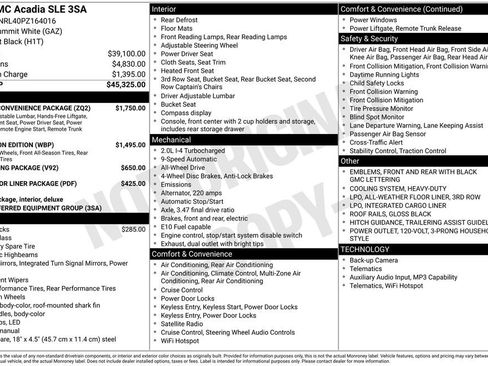 Certified 2023 GMC Acadia SLE w/ Driver Convenience Package image 6