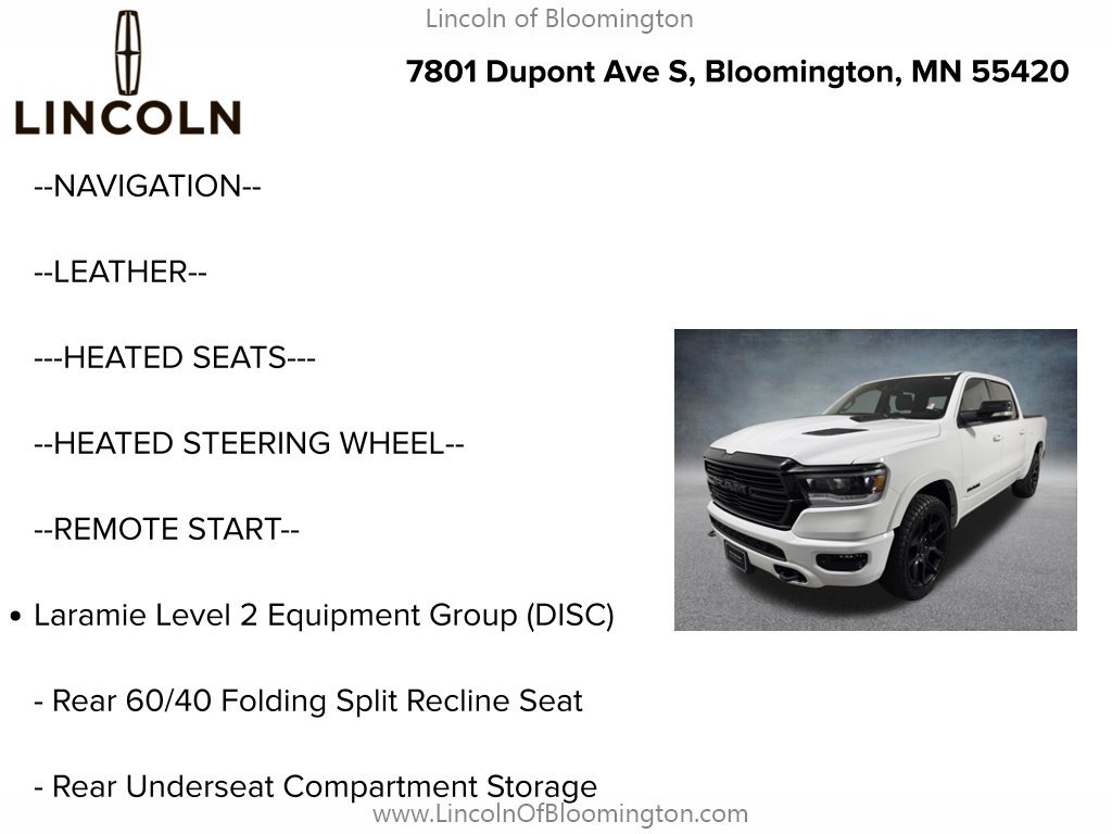 Used 2021 RAM 1500 Laramie AWD/4WD image 5