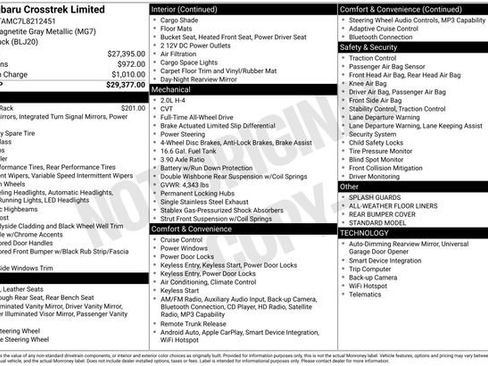 Used 2020 Subaru Crosstrek 2.0i Limited image 6