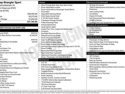 Used 2024 Jeep Wrangler Unlimited Sport AWD/4WD image 2